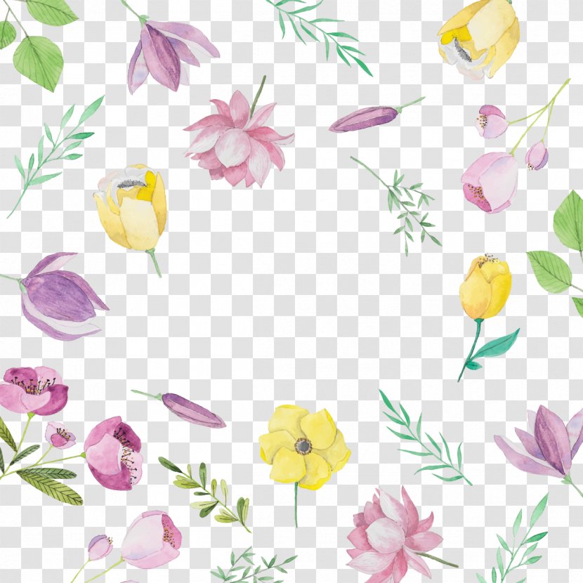 Flower Bouquet Drawing - Vector Lotus Background Transparent PNG