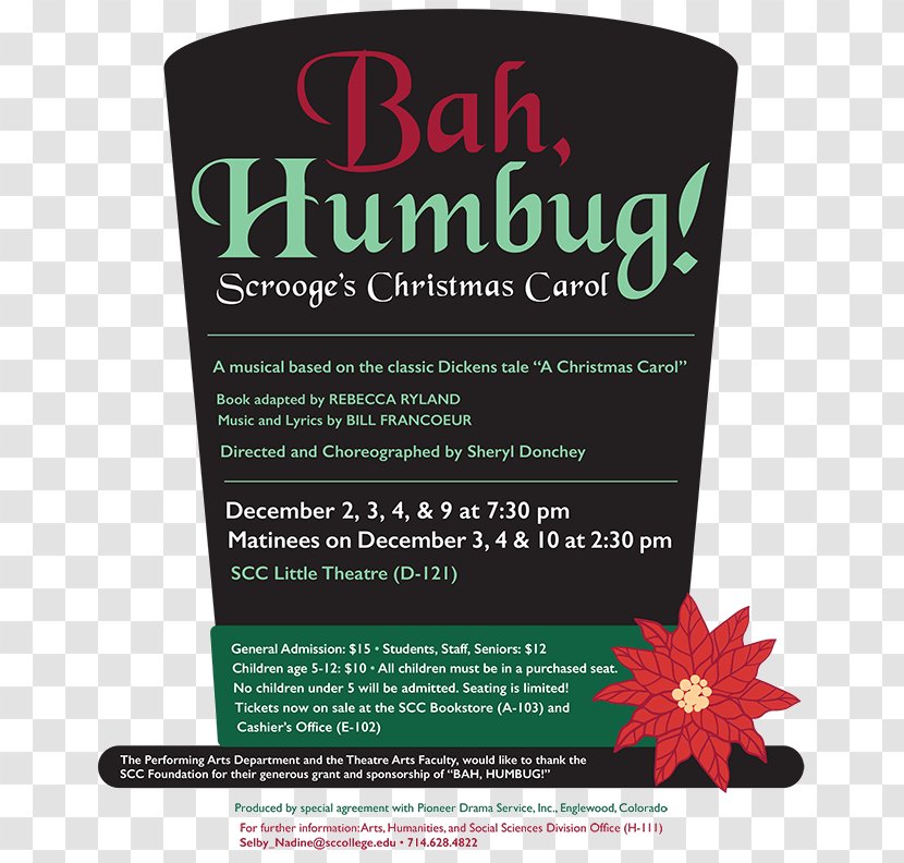 Ebenezer Scrooge A Christmas Carol Humbug Holiday - Play - Advertising Transparent PNG