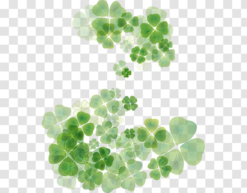 Four-leaf Clover Saint Patrick's Day Shamrock Clip Art - Fourleaf Transparent PNG