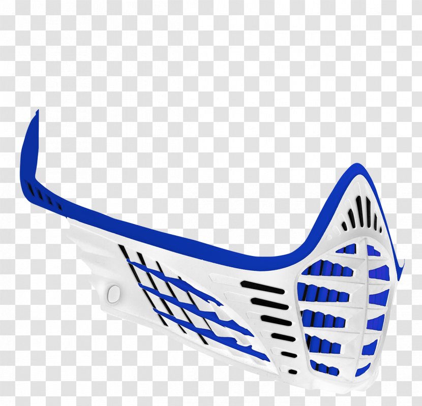 Skirmish Paintball Mask White Blue - Electric Transparent PNG