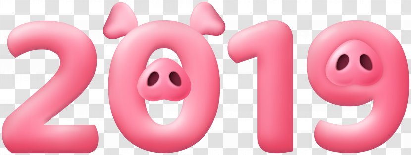 Clip Art Pig Image Desktop Wallpaper - New Year - Bands Stamp Transparent PNG