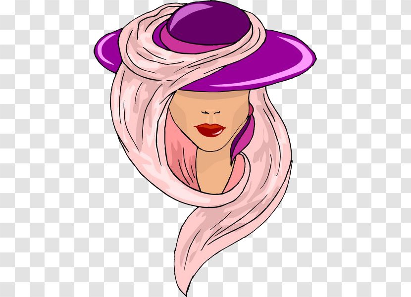 Hat Clothing Woman Purple - Frame - Beauty Transparent PNG