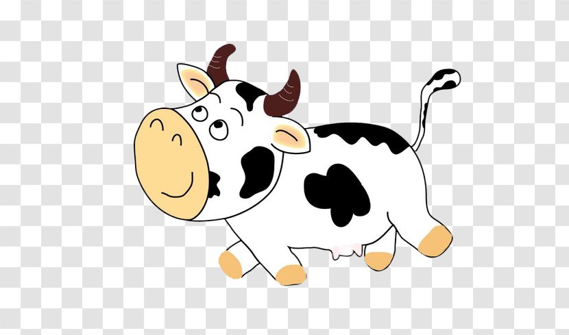 Cattle Cartoon Comics - Dairy Cow - A Transparent PNG