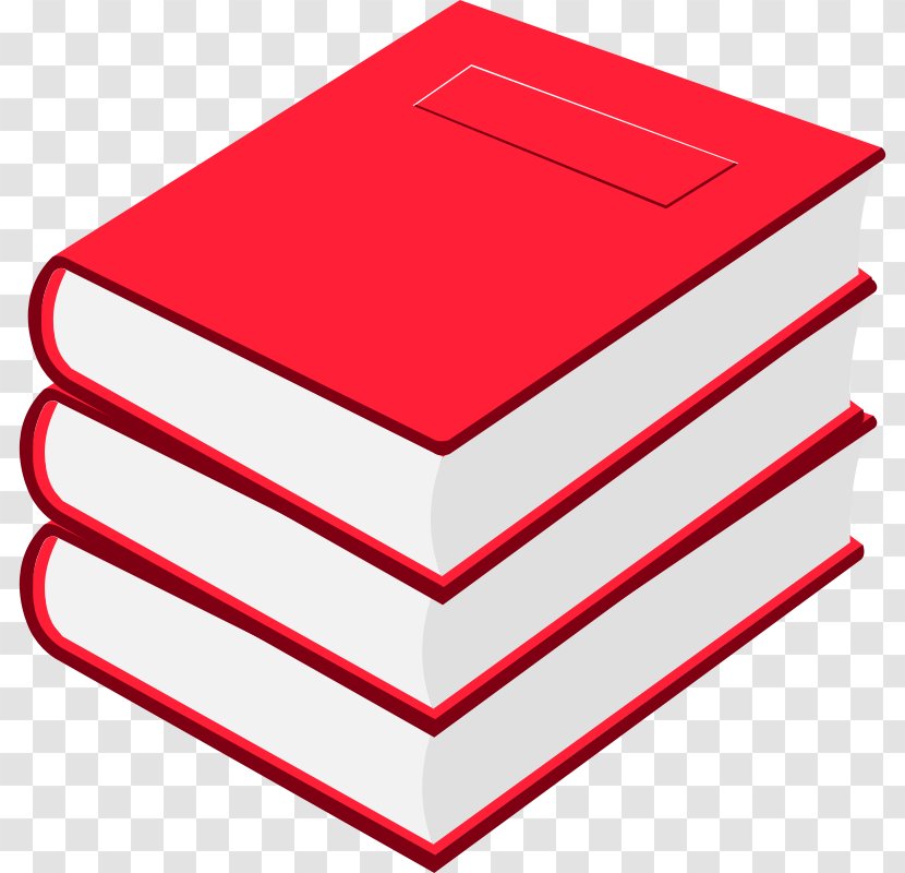 Online Book Clip Art - Red Transparent PNG