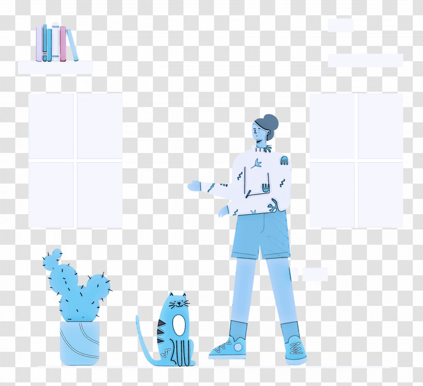 Staying Home Woman Transparent PNG