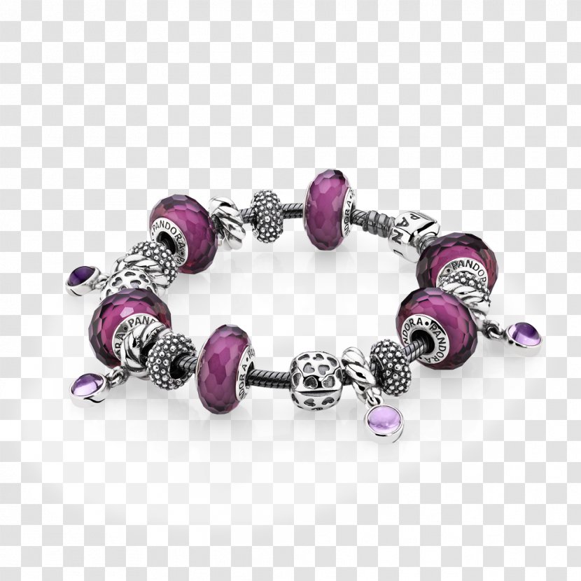 Charm Bracelet Murano Pandora Gemstone Transparent PNG