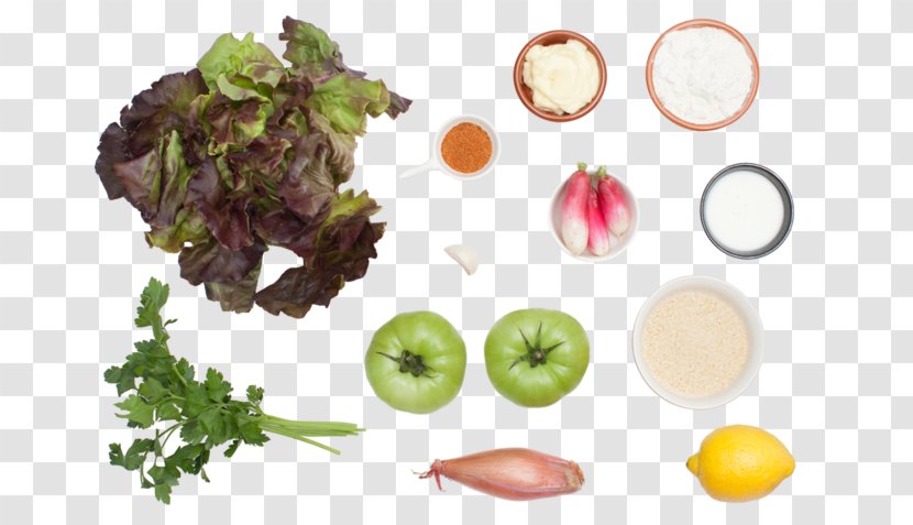Leaf Vegetable Vegetarian Cuisine Food Recipe Garnish - Fried Green Tomatoes Transparent PNG
