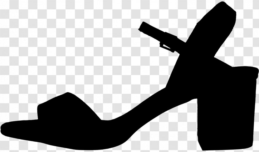 High-heeled Shoe Sandal Clip Art Product Design - Blackandwhite - Highheeled Transparent PNG