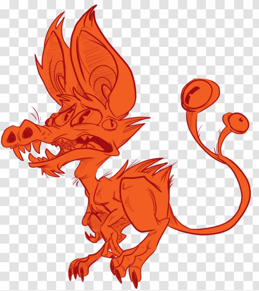 Illustration Image Dragon Sketch Drawing - Monster - Anxiety Transparent PNG