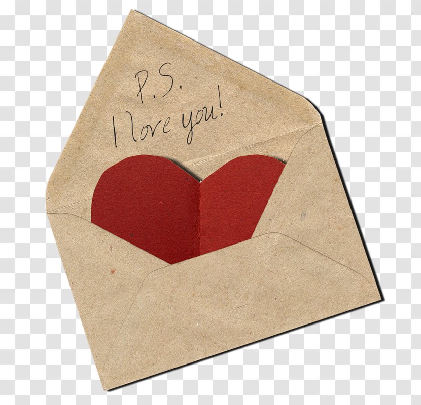 Paper Envelope Valentine's Day - Heart Transparent PNG