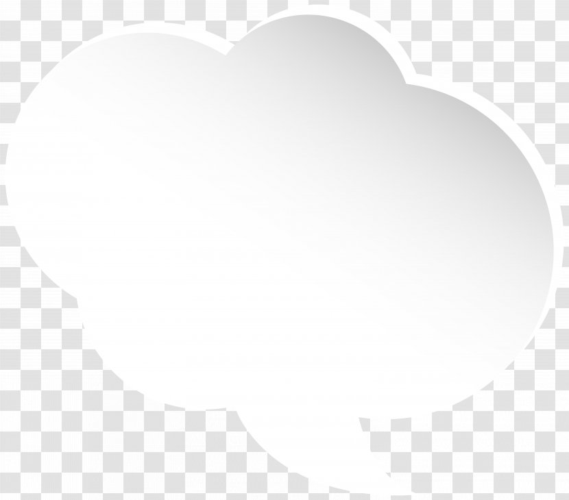Black And White Wallpaper - Product Design - Cloud Bubble Speech Clip Art Image Transparent PNG