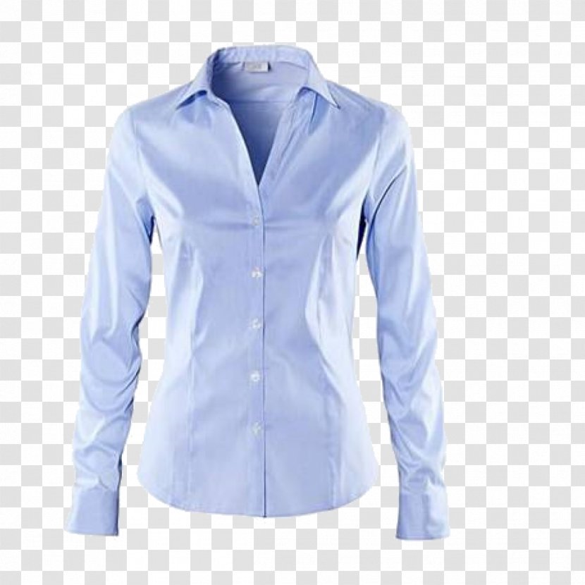 Blouse Shirt Uniform Pants Blue - Chiffon Transparent PNG