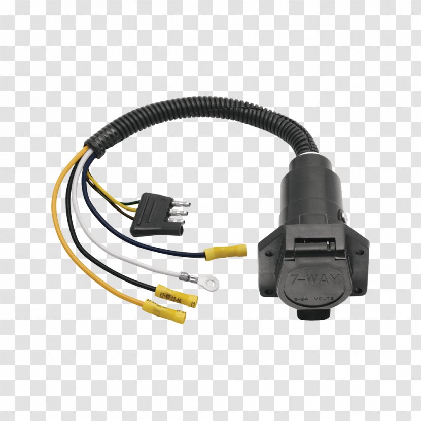 Trailer Connector Adapter Electrical Towing Car - Tow Hitch Transparent PNG