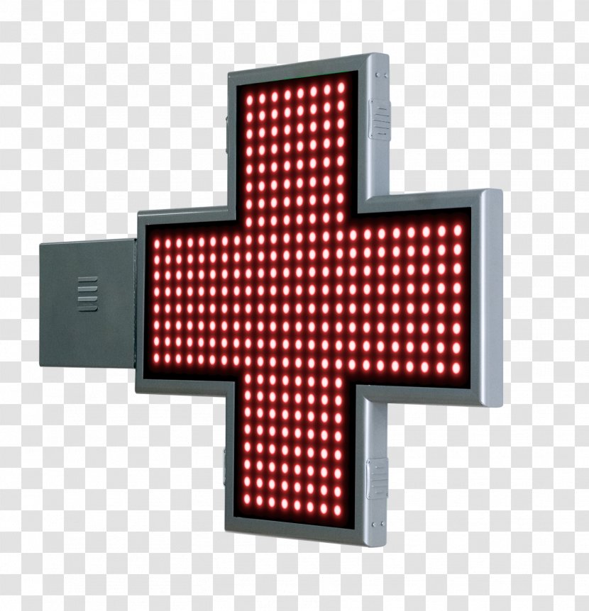 Light-emitting Diode LED Display Pharmacy Pharmacist Electronics - Symbol - Rojo Transparent PNG