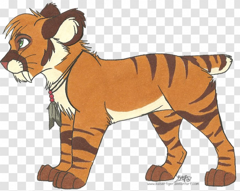 Saber-toothed Tiger Lion DeviantArt Cat - Big Cats Transparent PNG