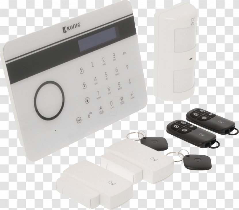 Security Alarms & Systems Mobile Phones Alarm Device Wireless Network Public Switched Telephone - Home Transparent PNG