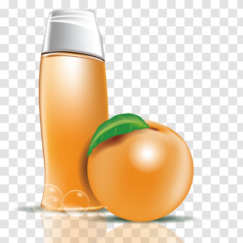 Bottle Liquid - Vector Peach Flavor Shampoo Transparent PNG