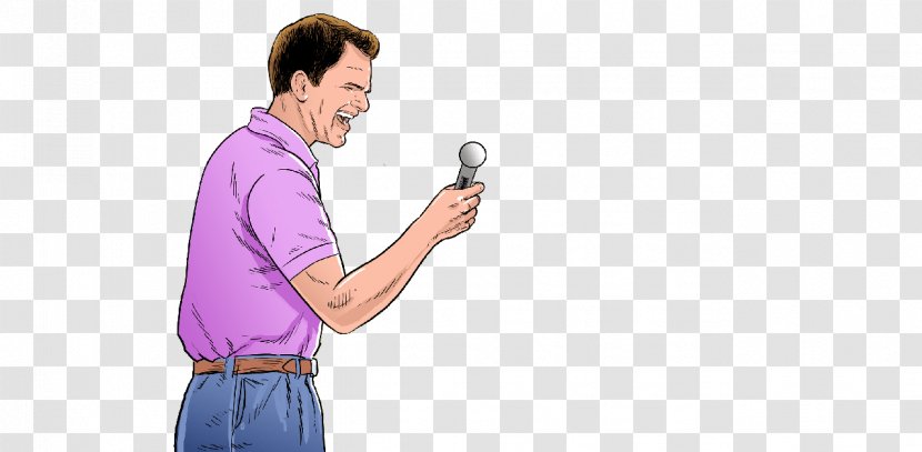 Microphone Finger Human Behavior Communication Homo Sapiens - Purple Transparent PNG