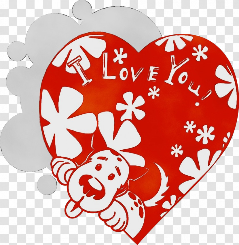 Heart Red Ornament Love Heart Transparent PNG