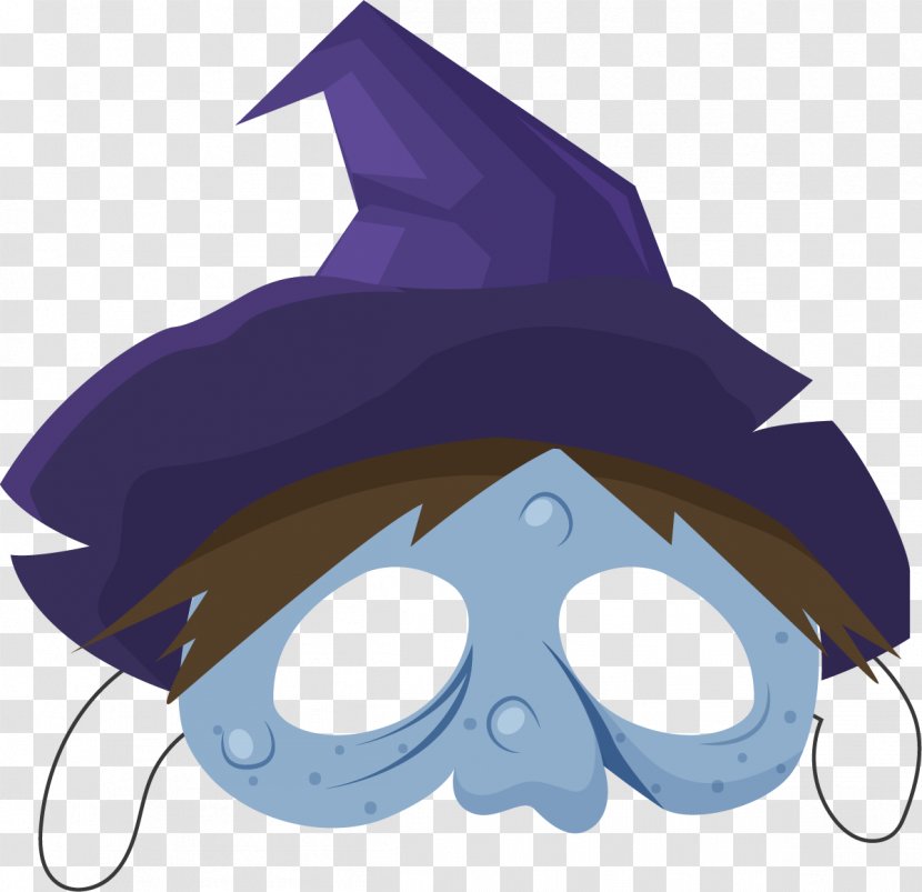 Mask Android Clip Art - Halloween Costume - Cartoon Blue Transparent PNG