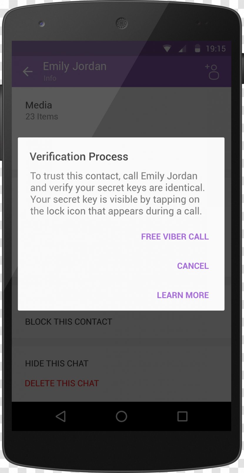 Smartphone Viber End-to-end Encryption Authentication Transparent PNG