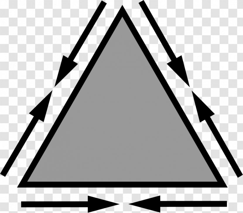 Triangle Area White Font - Symmetry Transparent PNG