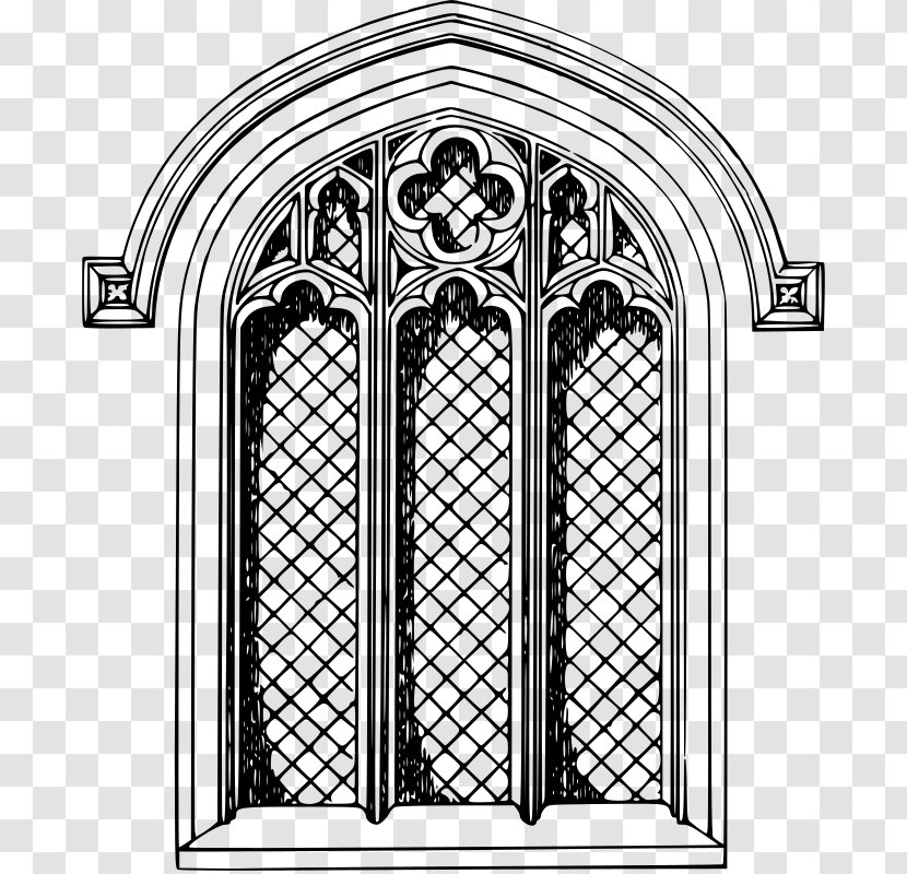 Church Window Stained Glass Clip Art Transparent PNG