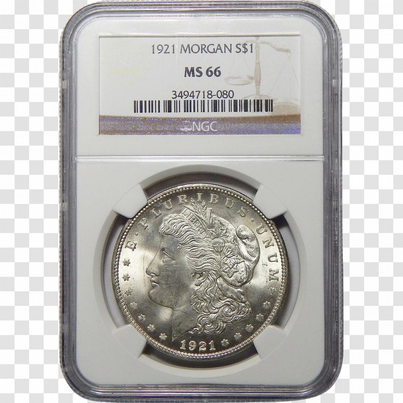 Silver Coin American Eagle Morgan Dollar - Numismatic Guaranty Corporation Transparent PNG