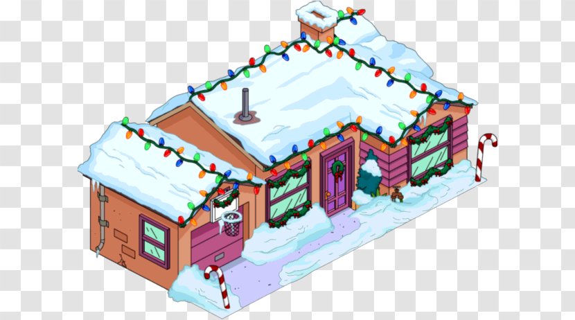 The Simpsons: Tapped Out Gingerbread House Reverend Lovejoy Milhouse Van Houten - Facade Transparent PNG