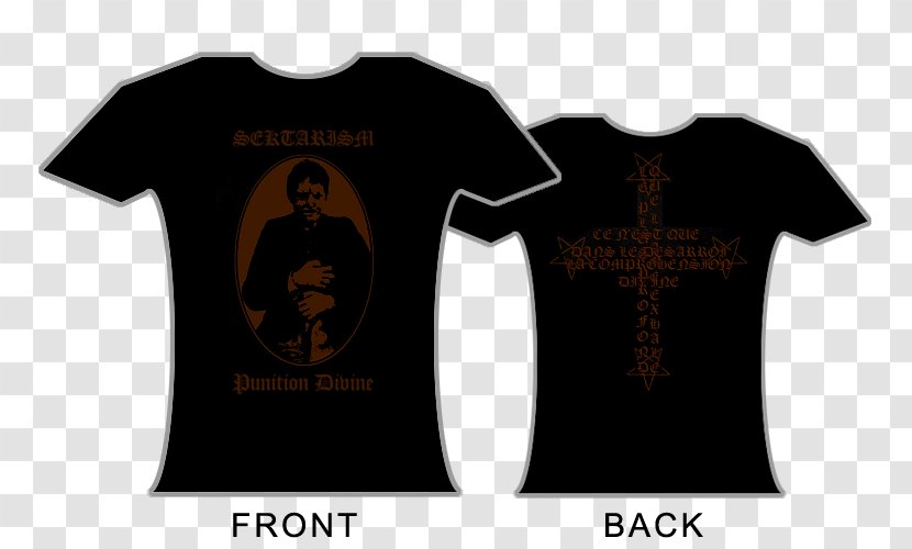 T-shirt Sektarism Punition Divine Necrocosm La Mort De L'Infidèle - Frame Transparent PNG