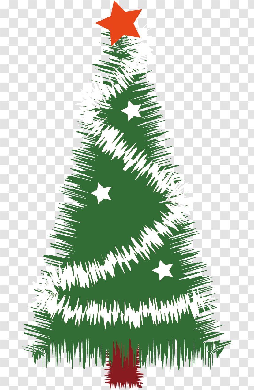 Christmas Tree Silhouette - Ornament - Vector Material Transparent PNG