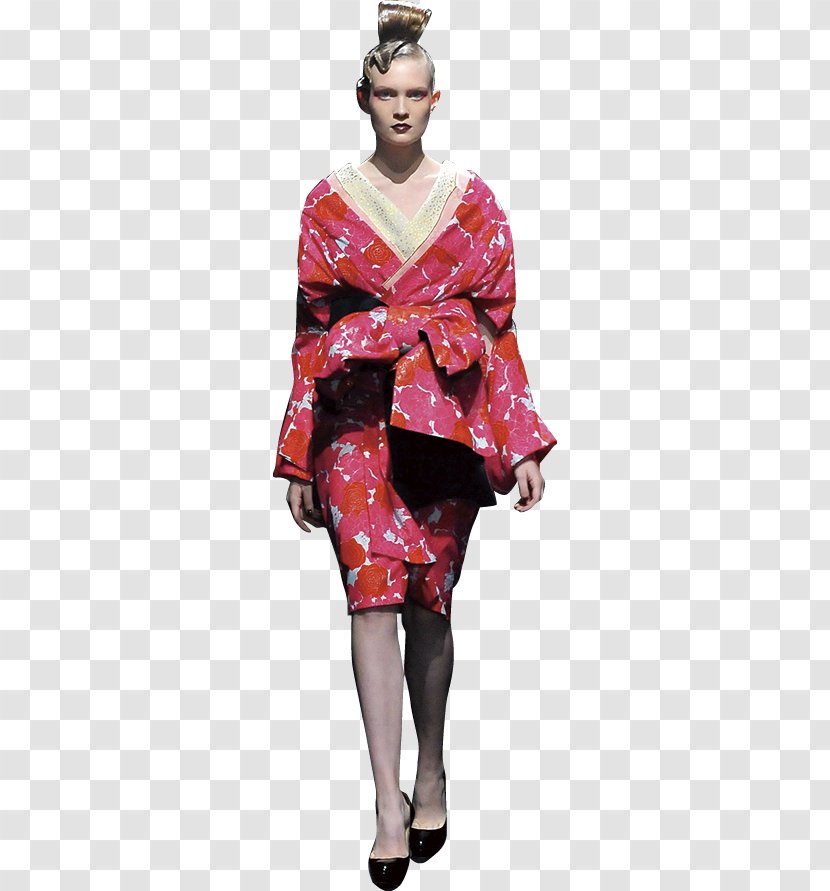 Costume Fashion Maroon - Japan Kimono Transparent PNG