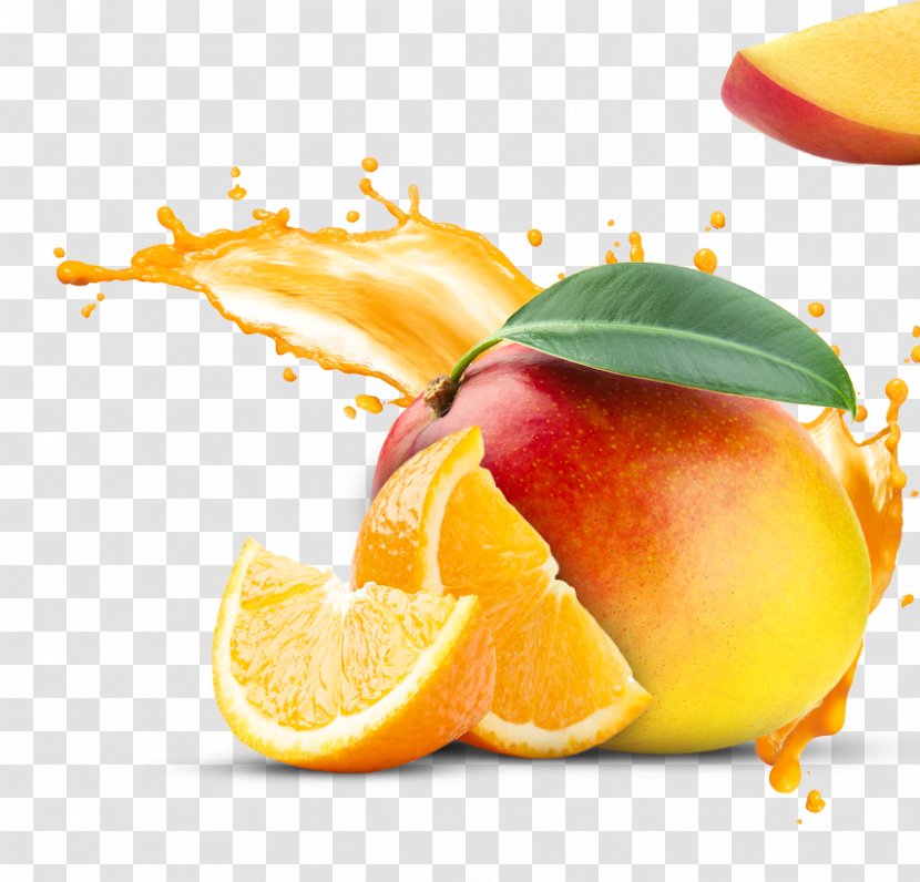 Juice Cocktail Organic Food Mango Fruit - Garnish - Tropical Transparent PNG