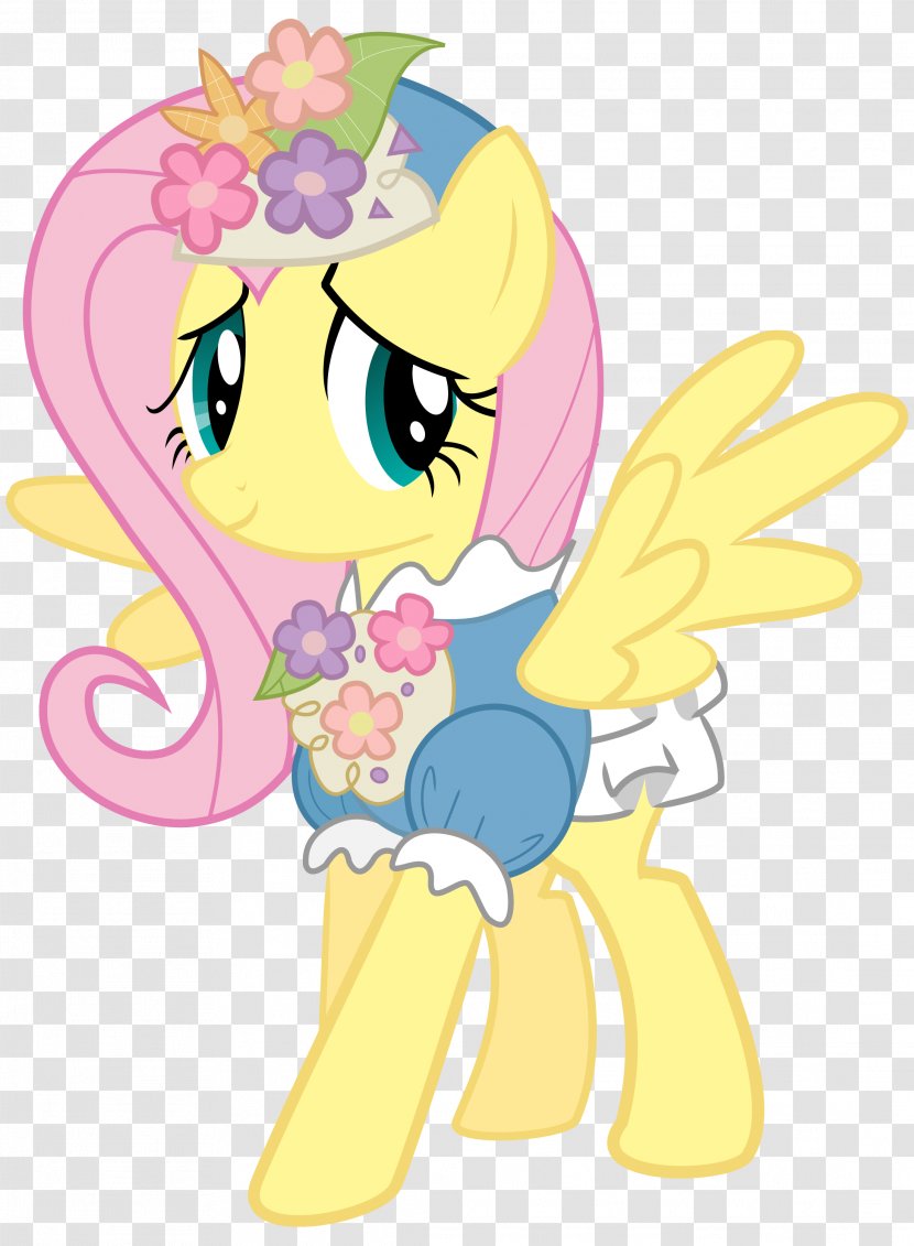 Fluttershy Pinkie Pie Rainbow Dash Rarity Dress - Flower Transparent PNG