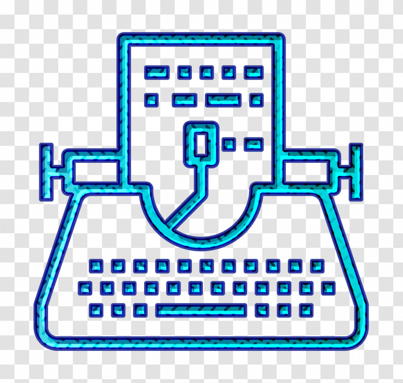 Computer Icon Typewriter Icon Copywriting Icon Transparent PNG