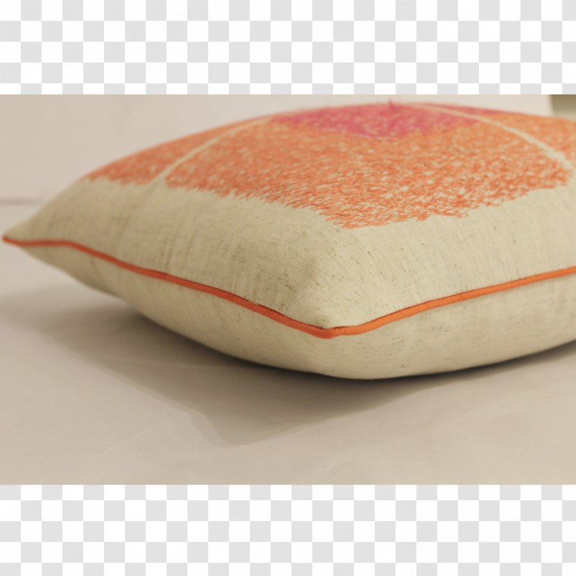 Cushion - Orange - Blush Material Transparent PNG
