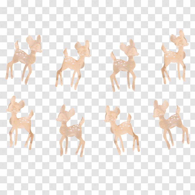 Paper Garland Party Birthday Baby Shower - Fawn Transparent PNG