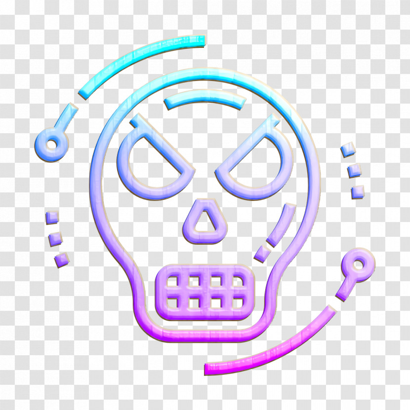 Cyber Crime Icon Skull Icon Transparent PNG