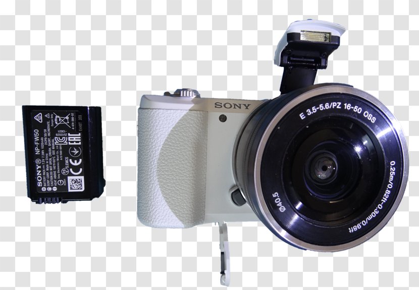 Camera Lens Mirrorless Interchangeable-lens Sony Alpha A5000 ILCE-5000L 20.1 MP Digital - White16-50mm 索尼Rx 100 Transparent PNG