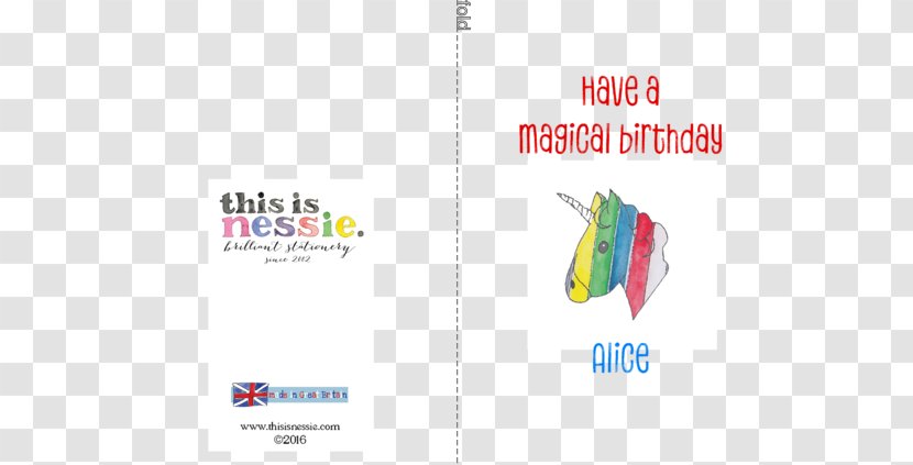 Logo Brand Paper - Birthday Unicorn Transparent PNG