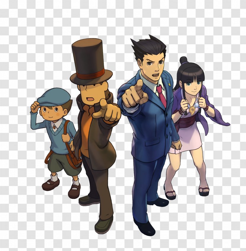 Professor Layton Vs. Phoenix Wright: Ace Attorney And The Curious Village − Justice For All Miracle Mask - Nintendo 3ds Transparent PNG