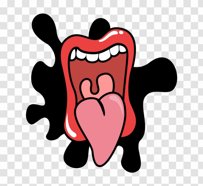 Tongue Mouth Lip - Frame - Cartoon Transparent PNG