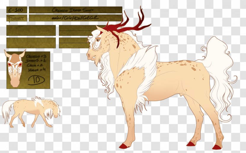 Cattle Horse Reindeer Drawing - Like Mammal Transparent PNG