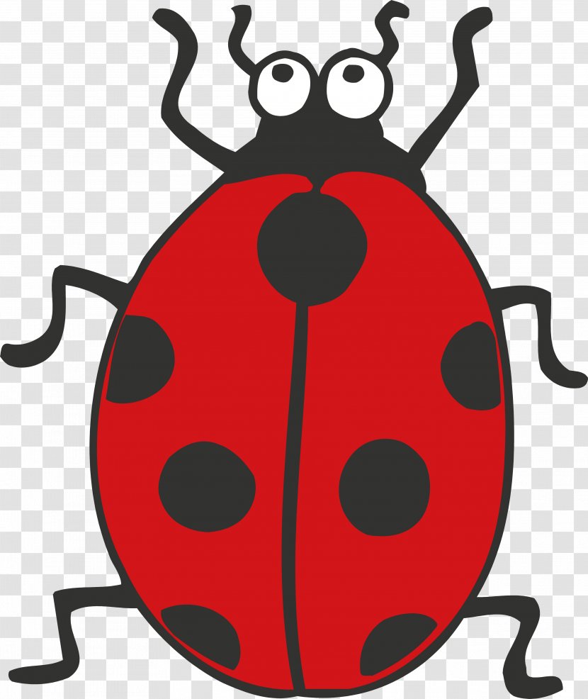 Ladybird Drawing Black And White Animation Clip Art - Organism - Insect Transparent PNG