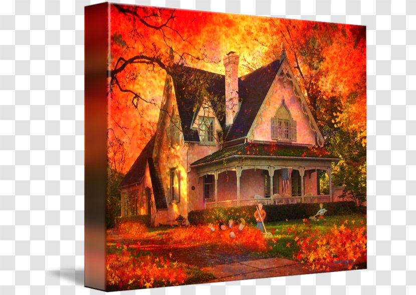 Painting Douchegordijn Nature Landscape Property - Hacienda Transparent PNG