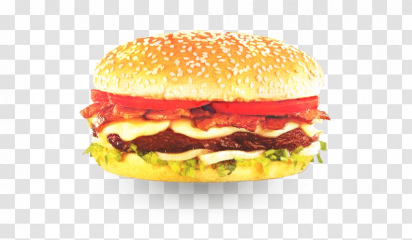 Junk Food Cartoon - Original Chicken Sandwich - Slider Breakfast Transparent PNG