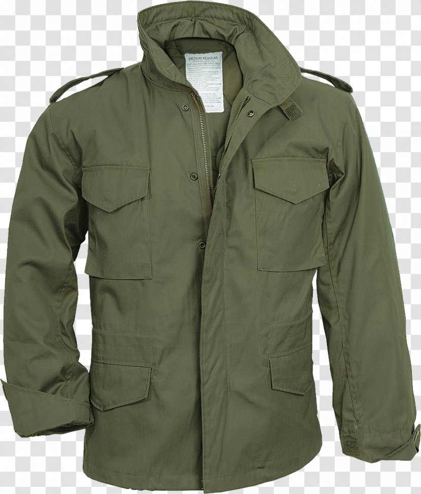 M-1965 Field Jacket Coat Parka Olive - Image Transparent PNG