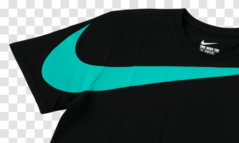 T-shirt Sportswear Sleeve - Black M - Nike Swoosh Transparent PNG