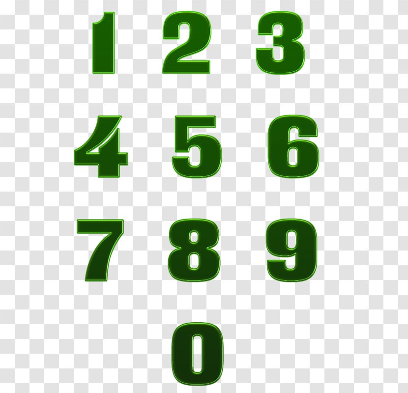 Numerical Digit Number Green Yandex Search - Text Transparent PNG