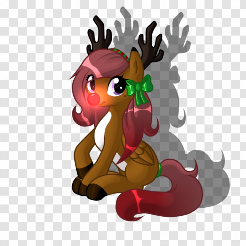 Reindeer Mammal Animal - Horse Like - Rudolph The Red Nosed Transparent PNG